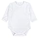 TupTam Baby Body Langarm – Wickelbody Langarm für Jungen & Mädchen, 5er Pack, 100% Baumwolle, OEKO-TEX, Farbe: Weiß, Größe: 56