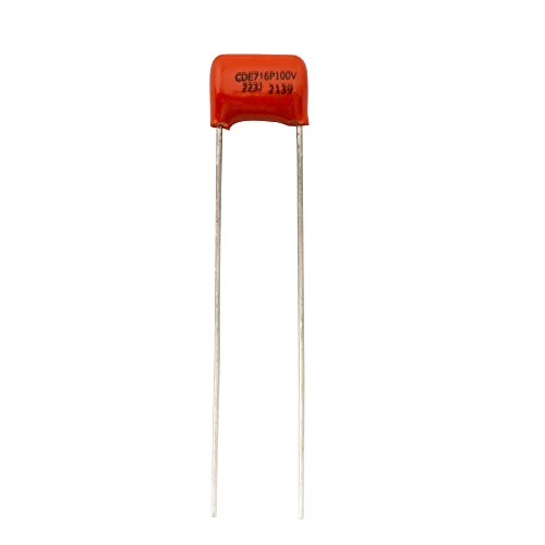 CDE Sprague Orange Drop Condensador Tono Polipropileno 716P 100V 0.022uF para Guitarra Eléctrica Bajo