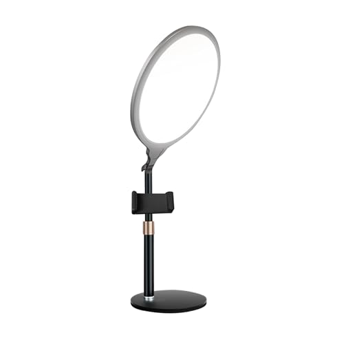 De Luz para Selfies,Iluminación Portátil con Brillo Ajustable,Luminoso de Pie para Selfies - para Reuniones Transmisión en Videoconferencia Podcast Vlog