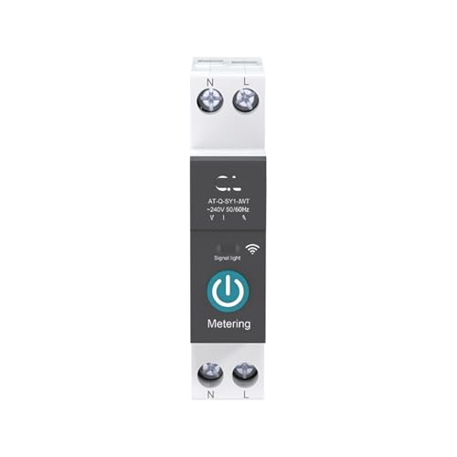 Disjoncteur de mesure Rail DIN 1P 63A interrupteur télécommande 60A noir