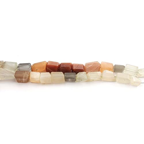 Multi Moonstone Faceted Briolettes perles nuggets en vrac LKBEADS pour création bijoux