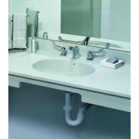 Lavabo de baño de un solo tazón Swan ULAD01913.122 color pradera para empotrar