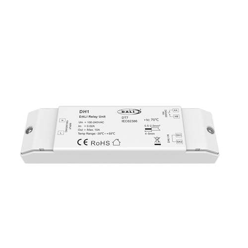 Unidad DH1 DALI-2 evita la configuración manual de luces LED con direccionamiento de 10A