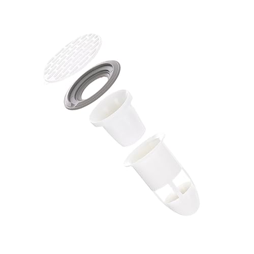 DIYEAH 1 Pieza de la Boca de la Cubierta Anti-Odor tapón de baño Almohadilla de Drenaje Cubierta de desagüe del Fregadero Drenaje de Piso a Prueba de olores AbS Gris