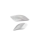 DEMULAX Autotür-Audio-Lautsprecherabdeckung, Lautsprecherpolster, Zierrahmen, Aufkleber, Edelstahl, Innenausstattung, for Haval, Jolion 2020-2021 Abdeckung für Autoradio-Lautsprecher(Handle Matte Silv