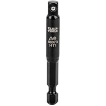 Klein Tools 66079 Impact Flip Socket Adapter ، صغير 1/4 إلى 1/4 -Inch Hex Adapter ، استخدم مع Klein Tools Flip Impact Socket Set 66070   