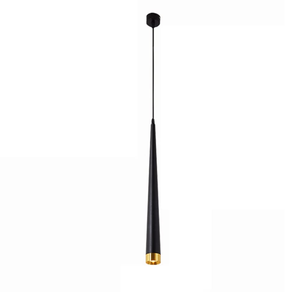 Chandelier Light Long Tube Cone Pendant Light Black Ceiling Suspension Fixture Aluminum Pendant Light Adjustable Height Droplight Anti-Rust Spotlights Long Tube Downlight Bar Restaurant Cylinder Lante