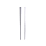 Stainless Steel Chopsticks,Reusable ,Dishwasher Safe , Easy to Use（2 PCS,silver）
