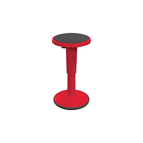 MooreCo Hierarchy Height Adjustable Grow Stool- Tall Stool (Red) (50970-RED)