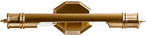 Applique murale moderne en cuivre et lampe de miroir LED pour salle de bain
