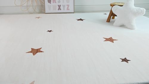 Rug Branch DA1221CR811 Soft Steps Playtime Kids Stars Playmat Cream Indoor Soft Area Rug thumb #8