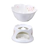 DIYEAH Olla Cerámica para Fundir Chocolate y Queso Resistente y Fácil de Limpiar para y Tapas con Diseño Decorativo para Regalos de Inauguración de Casa