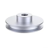 V-Nut-Riemenscheibe, Aluminium-Riemenscheibe, Riemenscheibe für 6 mm Rundriemen, OD 20–80 mm, Einzelrillenrad mit Madenschraube für Motorspindelmodell (40)