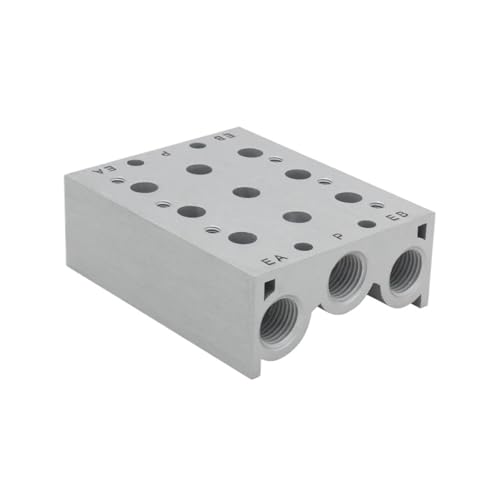 SS5Y7-20 Series 5-way solenoid valve body with ported solenoid valve manifold SY7120 SY7220 exhaust(SS5Y7-20-08)