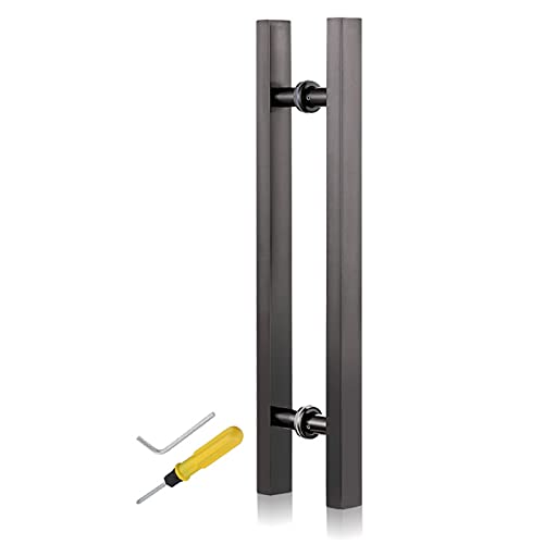 Barre poignée de grange en argent pour sublimer votre porte en bois