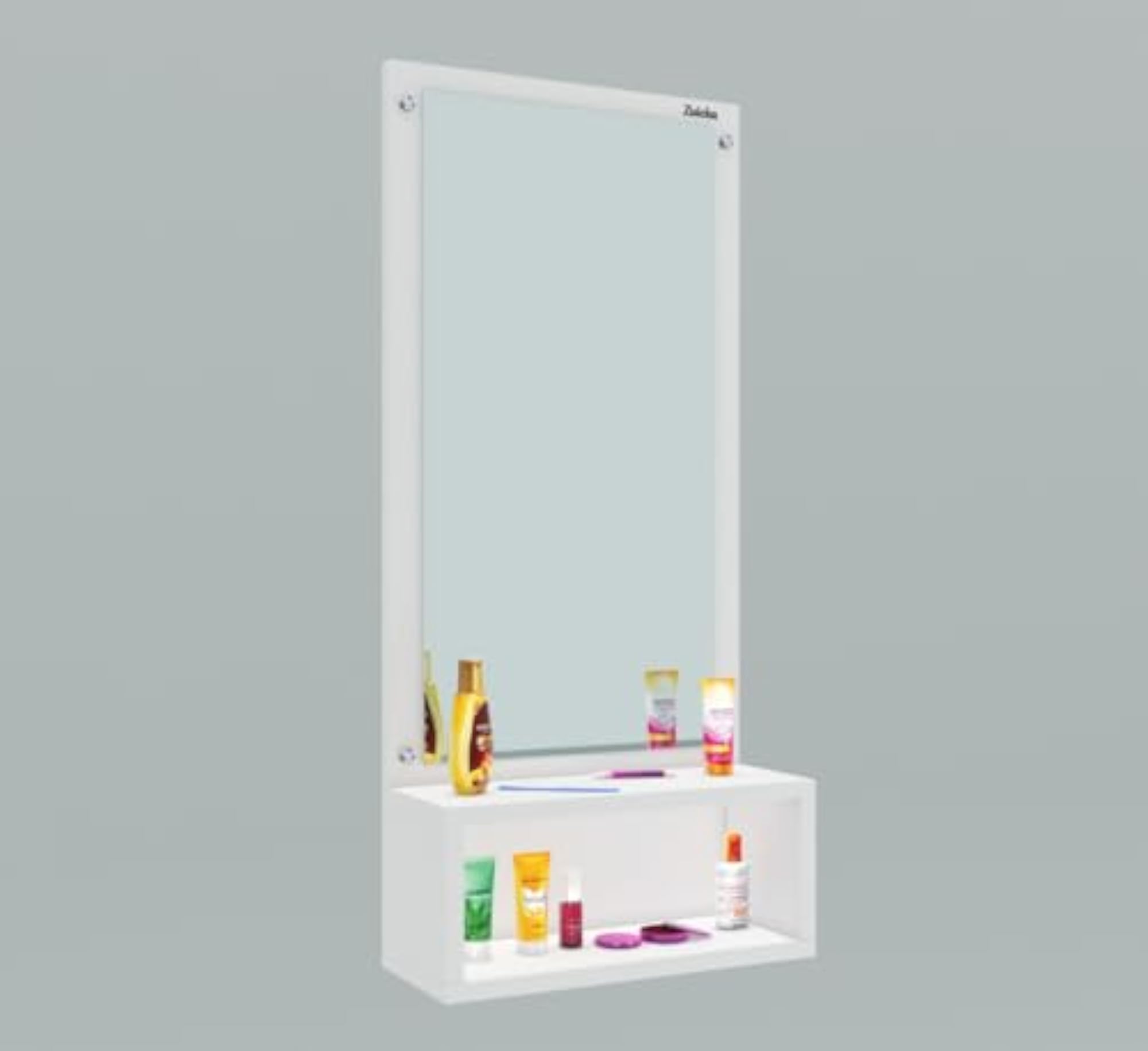 Wall Mounted Dressing Table with Storage Shelf