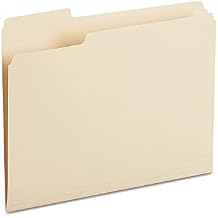 Staples 1/3Cut LeftTab File Folders, Letter Size, Manila, Durable Paper Stock, 100/Box