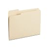 Staples 1/3Cut LeftTab File Folders, Letter Size, Manila, Durable Paper Stock, 100/Box