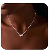 Bouzilli CZ Diamond Pendant Gold Necklace for Women Dainty 14k Gold Plated Choker Necklaces Simpl...