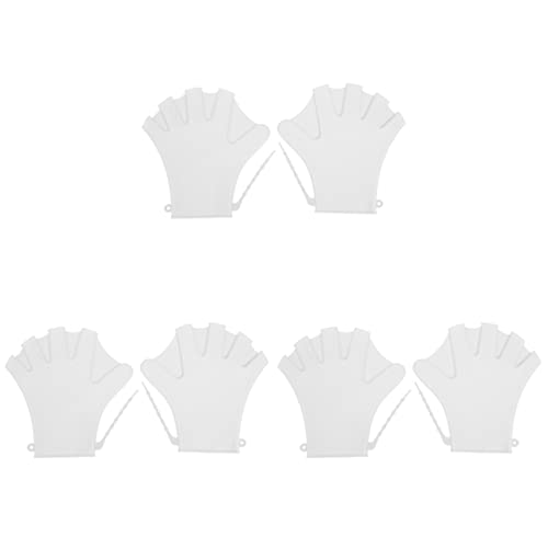 Sosoport 3 Pares Luvas Aquáticas de Natação Treinamento Luvas de Natação Luvas de Natação Com Membra