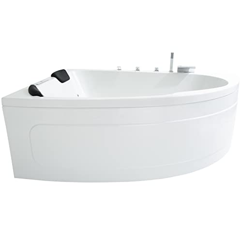 Basera® PREMIUM Indoor Eck-Whirlpool Badewanne Guam 180 x 130 cm für 2...
