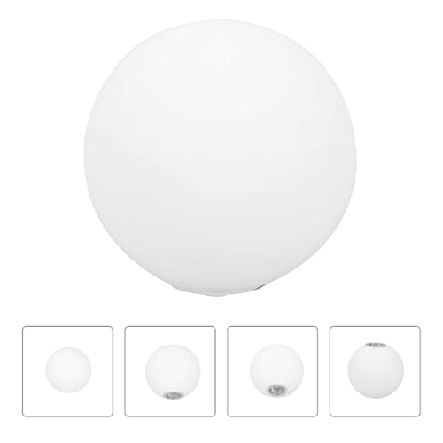 Image of LALAFINA Globe Lamp Shade Round Globe Light Shade Glass Ball Lamp Shade White Glass Replacement for Living Room Bedroom, G9 10cm