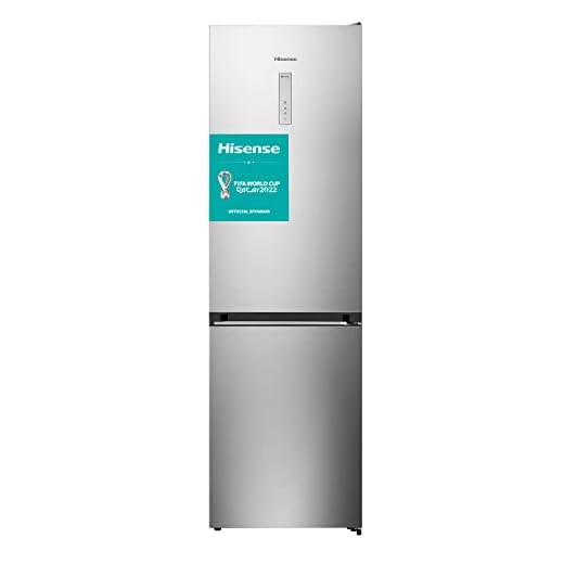 Hisense RB438N4BC3 - Frigorífico Combi No Frost, Acabado Inox, Eficiente, Capacidad Neta 334 L, 200 cm Alto, Compresor Inverter, Cajón 0°, Botellero cromado, Silencioso 37 dBA