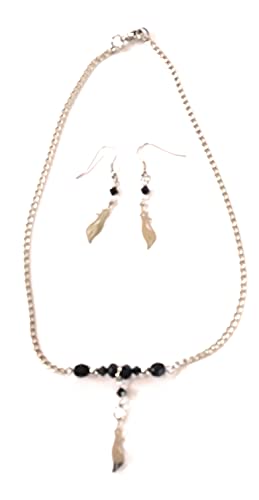 Parure chat en cadeau idéal avec son collier et boucles d'oreilles