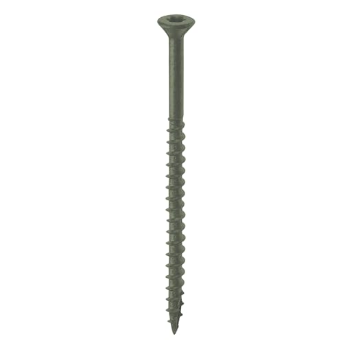 Nuvo Iron #10 Screw, 4 in., Torx Head, Includes T25 Drill bit Green, 100-pack