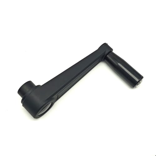 Image of 4 inch Nylon Crank Handle Drill Press Revolving Handle with Round or Square Installation Hole Smooth 360 Degree Operation for Industry Lathe Milling Grinding Machine (Square Hole 12x12x100)