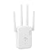 Produktbild WLAN Verstärker, 2025 1200Mbit/s WLAN Repeater, 5G & 2.4G Dualband Ultraxtender WiFi Verstärker Signalverstärker mit 1 LAN Port, 1 WAN Port, WPS, Kompatibel Allen Routern (Weiß)