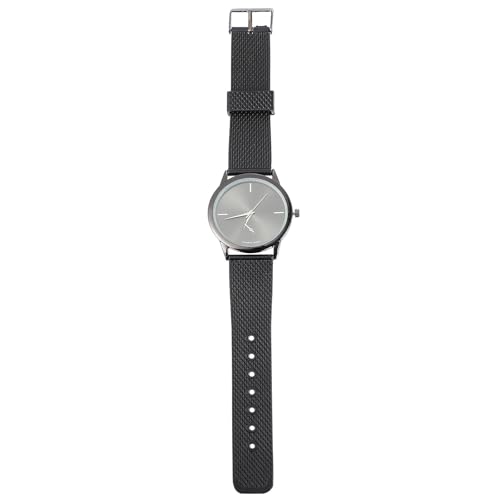 HAPINARY Reloj de Cuarzo para Mujer Elegante Correa de Aleación Negra, Diseño Chic y Cómodo para Uso Diario y Ocasiones Obsequios