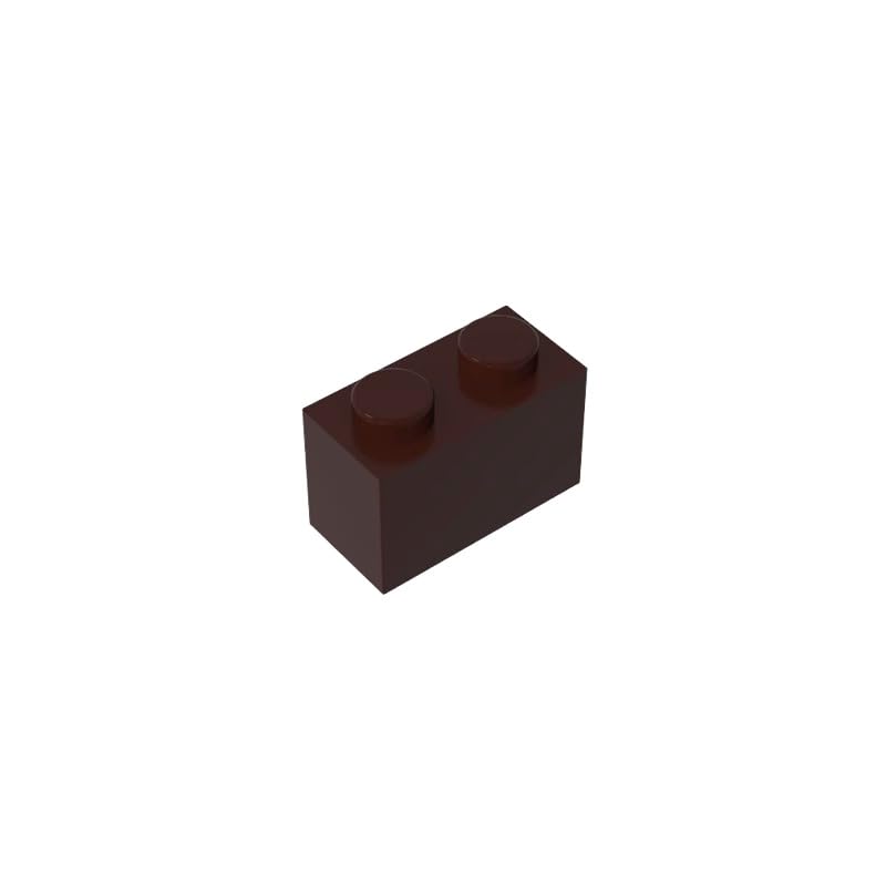 3004 Basic Bricks Brick 1x2 50 Pieces GDS-532 Compatible with Lego Building Blocks Color:Dark Brown