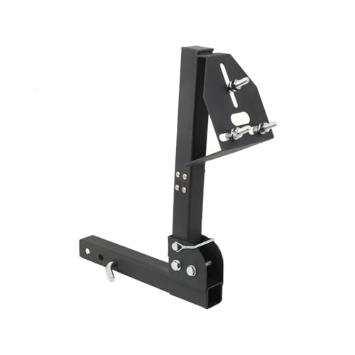 ATEdata Hitch Spare Tire Carrier, Hitch Tire Carrier Spare Tire Hitch Mount Trailer Spare Tire Rack Trailer Hitch Spare Hitch Tire Carrier Spare Tire Mount for Truck Bed Hitch Spare Tire Carrier