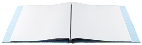 Image of MCS Expandable 10-Page Baby Scrapbook Album with Photo Opening Cover and 12 x 12 Inch Pages, 13.5 x 12.5 Inch, Baby Blue Quilt