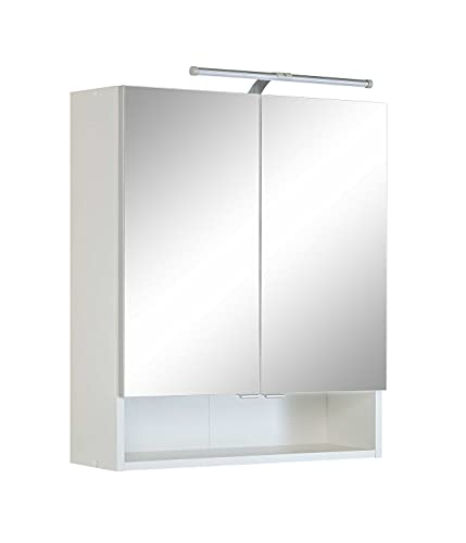 Spiegelschrank Ricca, 60 cm, 2 Türen – Weiß