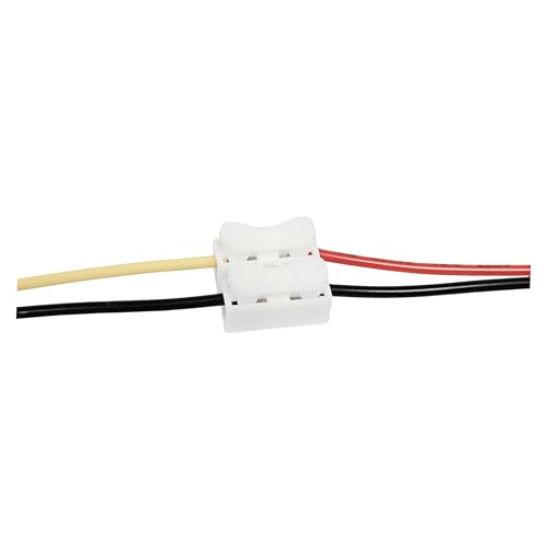 Image of ROBOWAY 25Pcs CH2 Cable Connectors 2 Pins Electrical Push Type Shock Resistant Wire Connector Quick Splice Lock Wire Terminal 220V 10A, Wire Connector, Electrical Clamp Connectors, (Pack of 25)