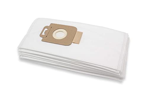 vhbw 10x sacs compatible avec Nilfisk King Extreme, King Great Dane, King Home, King Hygienic aspirateur - microfibres non tissées, blanc