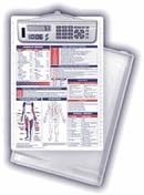 Physical Therapy/Occupational Therapy/Anatomy Reference Clipboard with Calculator Clip (Shown with Optional Storage Tray which Must be Ordered Separately)