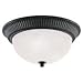 Black Bowl Flush Mount
