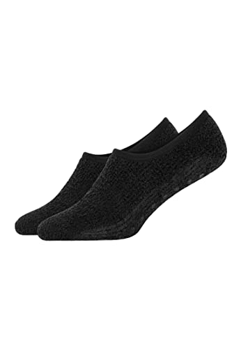 Snocks Stoppersocken Herren 2er Pack Haussocken Herren (43-46, 2x Schwarz)
