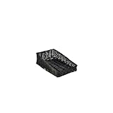 Genware nev-wdb-4025sbk Geflecht, Korb mit 6 cm vor, 40 cm x 25 cm x 12 cm, schwarz