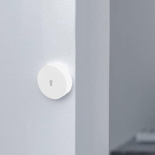 Sensor temperatura y humedad interior ZigBee compatible con iHost Hub V3 y alarmas Alexa 8