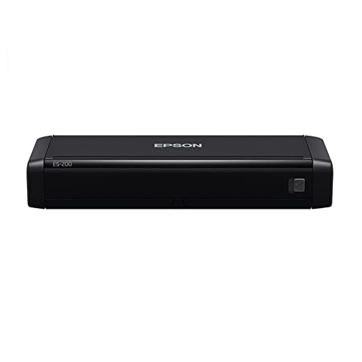 Epson Workforce ES-200 Color Portable Document Scanner with ADF for PC and Mac, Sheet-fed and Duplex Scanning
