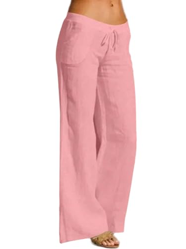 ZAFUL Women Pants Wide Leg Casual Palazzo Pants Lounge Beach Summer with Pockets