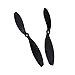 Mewutal RC Propeller,FPV Propeller, 2 Blade Fixed Wing Aircraft Toy, 5 Pairs 9x4.7 Inch Plastic Black with Adapter Rings.