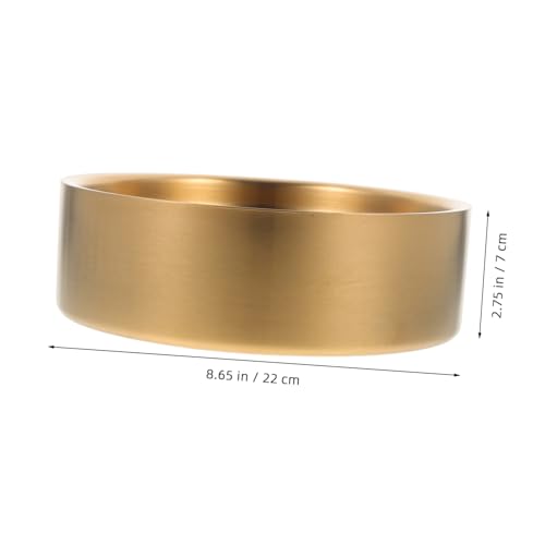 Plato de sushi de acero inoxidable dorado elegante miniatura 3