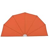 vidaXL Seitenfächer Terrasse 200cm Terracotta-Rot Balkonfächer Seitenmarkise