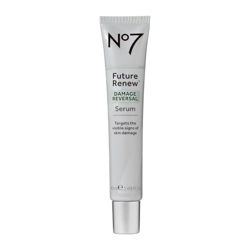 No7 Future Renew Damage Reversal Face Serum - Fast-Absorbing Peptide Serum to Help Visibly Reduce Fine Lines & Wrinkles - Enriched with Hyaluronic Acid & Niacinamide to Combat Dryness (1.69 Fl Oz)