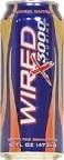 Wired Energy Drinks Extreme Energy Supplement, X3000, 16 Fluid Ounce (Pack of 24)